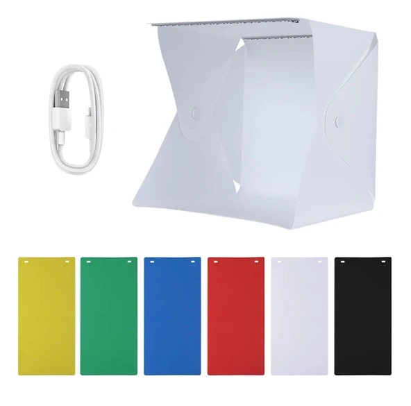 OEM Marka 5022 Led Küp Ürün Çekim Çadırı 20x20x20 - Resim 5