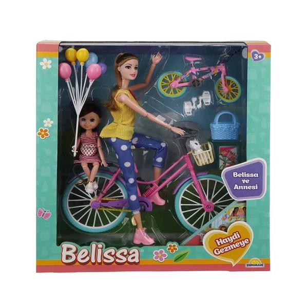 30 Cm Belissa ve Annesi Haydi Gezmeye Bebek Seti - Resim 2