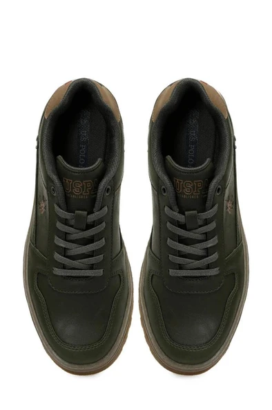 U.S. Polo Assn. BELO 5PR 102031092 Erkek Sneaker Ayakkabı Haki 40-45 - 4