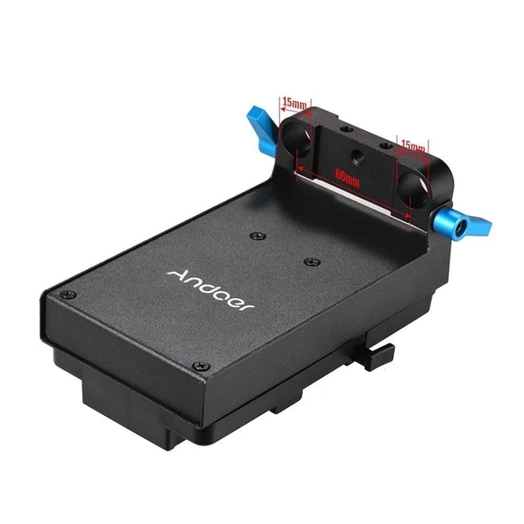 Andoer D6325 V Montaj V-Kilit Pil Plakası Adaptörü - Resim 2