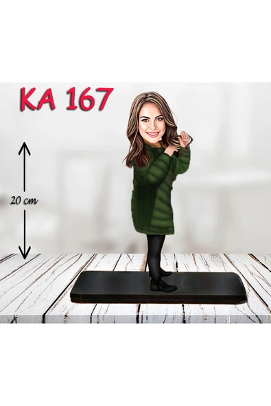 Kişiye Özel Ahşap Biblo - Kadın Karikatür Biblo - Kadın Biblo 33 ürün görseli