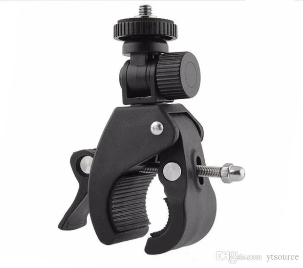 OEM Marka CLP-04 Gopro Motosiklet Bisiklet Gidon Kelepçesi - Resim 4