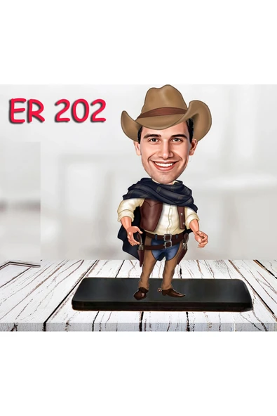 Kişiye Özel Ahşap Biblo - Kahraman Erkek Karikatür Biblo 7 ürün görseli