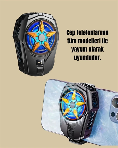 Yarı İletken Soğutmalı Mobil Fan – Akıllı Telefonlar İçin Soğutucu - Resim 5