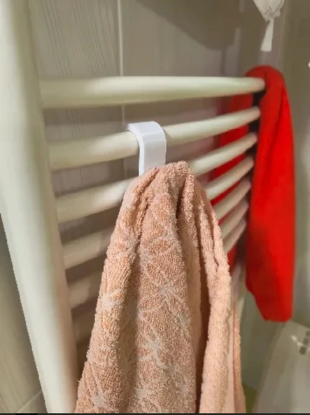 6 adet Duşakabin Havlupan Petek Banyo Mutfak Kancalı Havlu Bornoz Askısı - 3