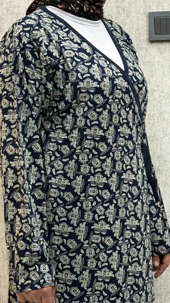 Gd Goldoremi 7 Kadın Viskon Pamuklu Bağlamalı Namaz Elbisesi - 3