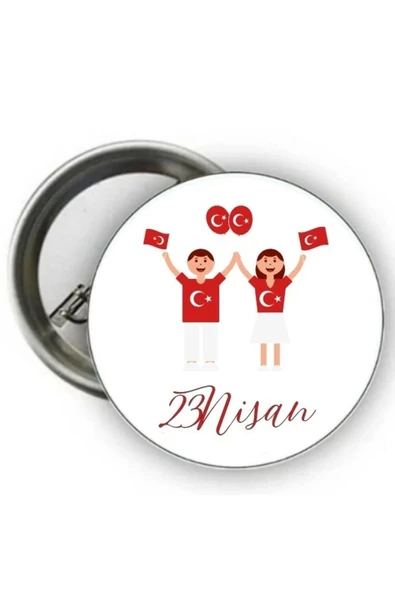 Kişiye Özel 23 Nisan Rozeti - 23 Nisan Rozeti - 20 Adet ürün görseli