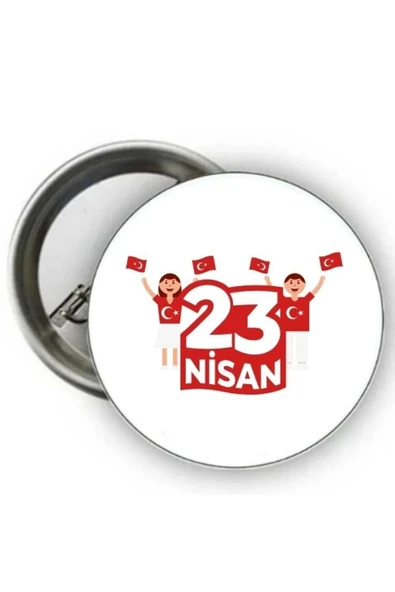 Kişiye Özel 23 Nisan Rozeti - 23 Nisan Rozeti ( 20 Adet ) ürün görseli