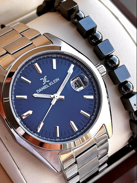Daniel Klein Klasik Erkek Kol Saati Çelik Kordon 3 ATM Suya Dayanıklı Bileklik Hediyeli VS.BLKT.0602 ürün görseli