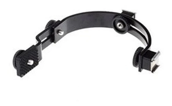 OEM Marka LS39 L Tipi Çift Kızaklı Işık Flaş Mikrofon Tutucu - Resim 3