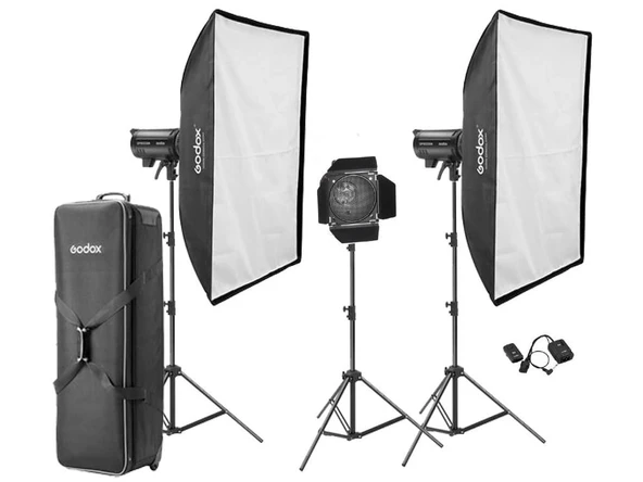 Godox DP600 III V 600W 3'lü Paraflaş Kit (LED Model Lambalı) ürün görseli
