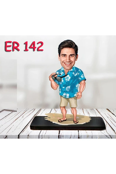 Kişiye Özel Ahşap Biblo - Erkek Karikatür Biblo - Erkek Biblo 7 ürün görseli