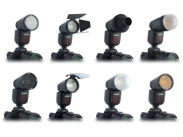 Godox V1 Sony Uyumlu Flaş (Yuvarlak Kafa) - Resim 5