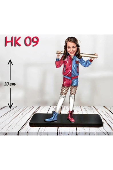 Kişiye Özel Ahşap Biblo - Kız Çocuk Karikatür Biblo - Kahraman 8 ürün görseli