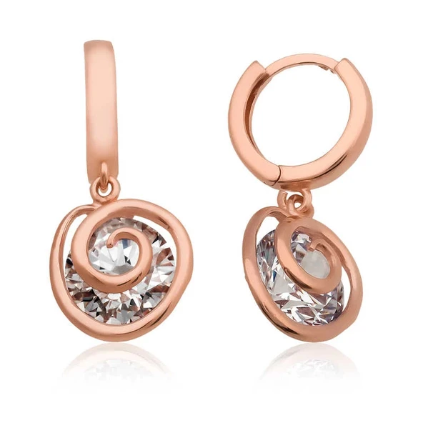 925 Ayar Gümüş Aşk Döngüsü Küpe ürün görseli 1