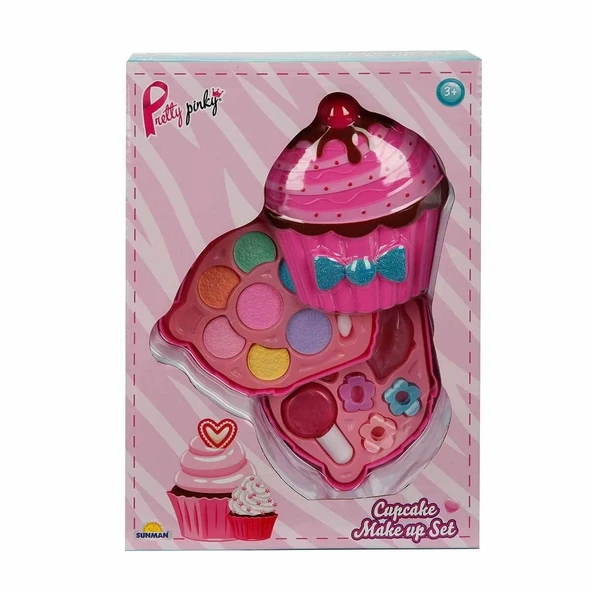 Cupcake Şekilli 2 Katlı Makyaj Güzellik Seti - 4