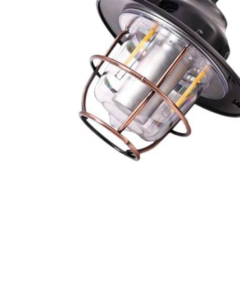 4 Fonksiyonlu Dekoratif Kamp Lambası – Tungsten Ampul, USB Çıkışlı - 5
