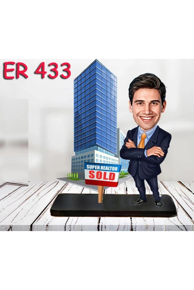 Kişiye Özel Ahşap Biblo - Erkek Meslek Karikatür Biblo 73 ürün görseli