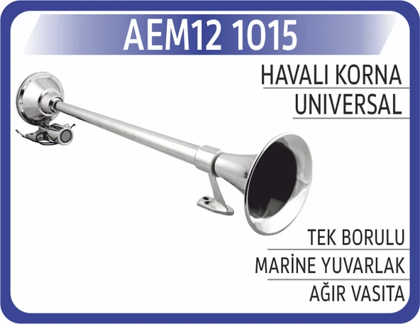 121015 HAVALI KORNA TEK BORULU MARINE YUVARLAK