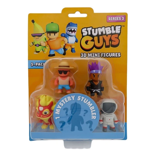 TUY22000 Stumble Guys 5li Mini Figür - Resim 4