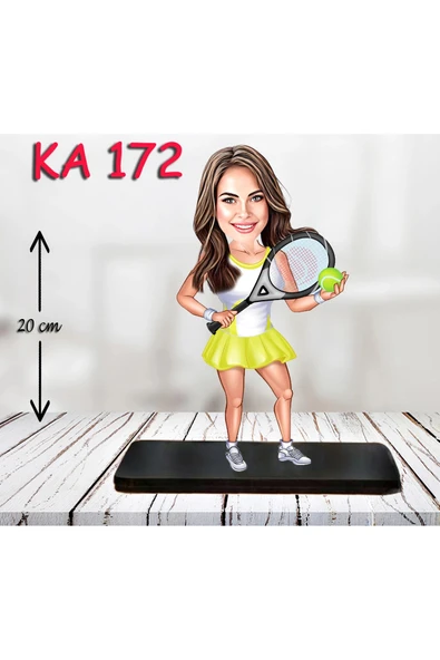 Kişiye Özel Ahşap Biblo - Sporcu Kadın Karikatür Biblo - Sporcu Biblo 14 ürün görseli