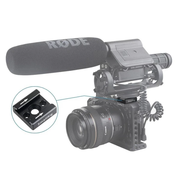 SmallRig 1241 Kafesler için Mikrofon ve ışık Yuvası - Resim 3