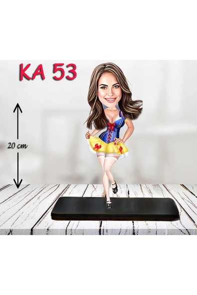 Kişiye Özel Ahşap Biblo - Kahraman Kadın Karikatür Biblo 7 ürün görseli