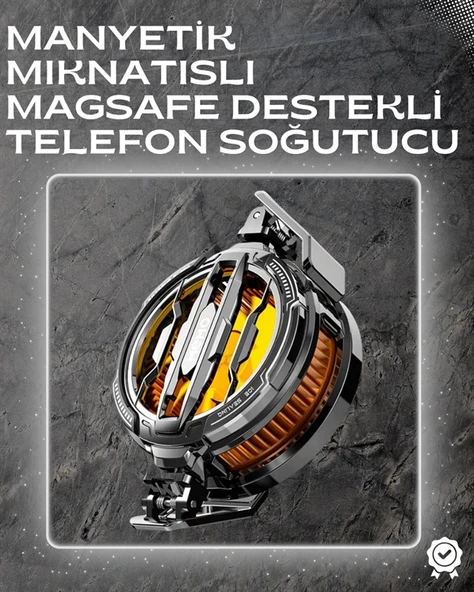 LED Işıklı Telefon Soğutucu | Ultra Sessiz Fan | Mıknatıslı ve Aparatlı Bağlantı ürün görseli 1