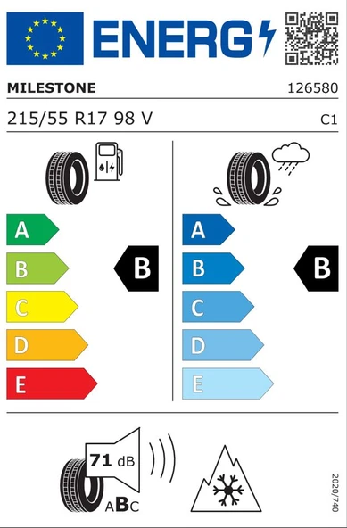 MILESTONE 215/55R17 98V REINF. CARMILE WINTER 2025 KIŞ LASTİĞİ - Resim 2