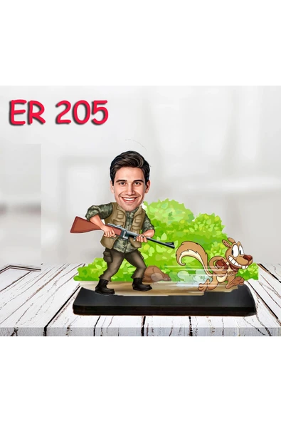 Kişiye Özel Ahşap Biblo - Kahraman Erkek Karikatür Biblo 10 ürün görseli