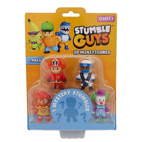 TUY22000 Stumble Guys 5li Mini Figür - Resim 3