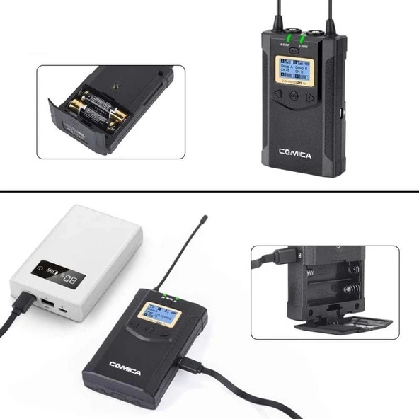 Comica CVM-WM100 Plus Çift Kişilik Yaka Mikrofonu - Resim 4