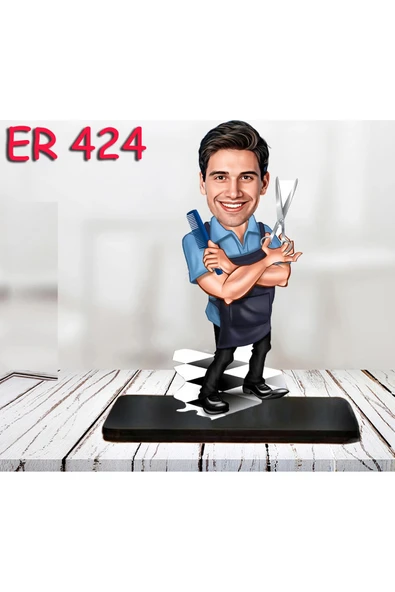 Kişiye Özel Ahşap Biblo - Erkek Meslek Karikatür Biblo 64 ürün görseli