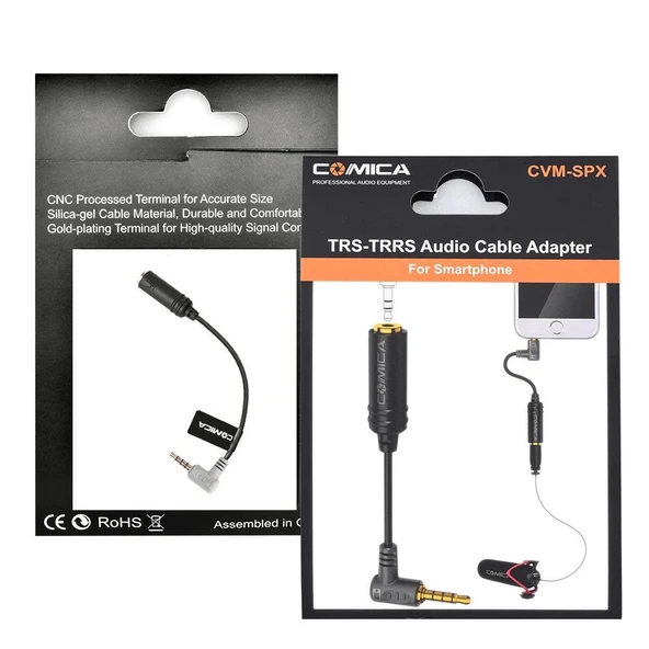 Comica CVM-SPX TRS Dişi TRRS Erkek Ses Dönüşücü Kablo - Resim 5
