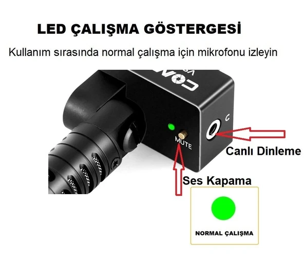 CoMica CVM-VS09  TYPE-C Telefon Mikrofonu - Resim 4