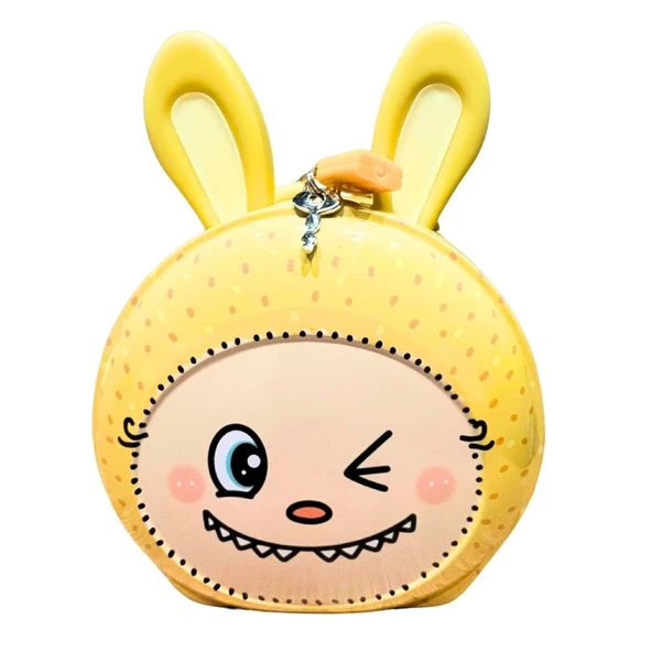 Kilitli Metal Kulak Kumbara - Resim 5