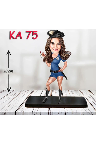 Kişiye Özel Ahşap Biblo - Kahraman Kadın Karikatür Biblo 9 ürün görseli
