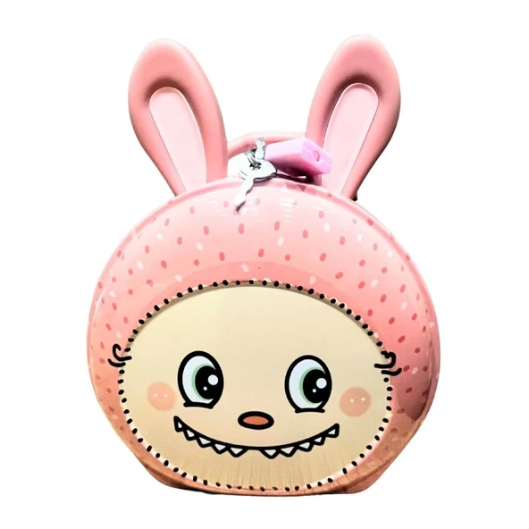 Kilitli Metal Kulak Kumbara - Resim 2