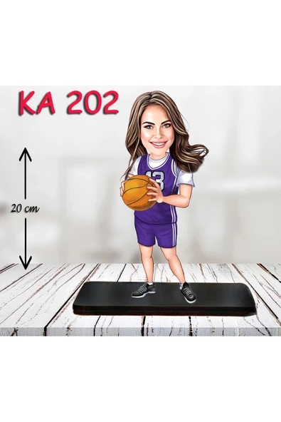 Kişiye Özel Ahşap Biblo - Sporcu Kadın Karikatür Biblo - Sporcu Biblo 15 ürün görseli