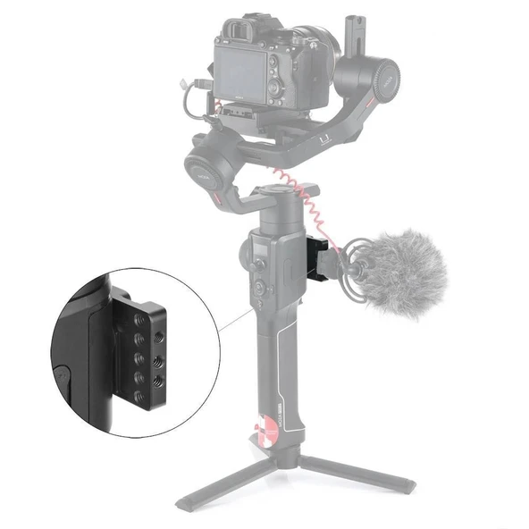 SmallRig BSS2319 Moza Air 2 Gimbal için Montaj Plakası - Resim 5