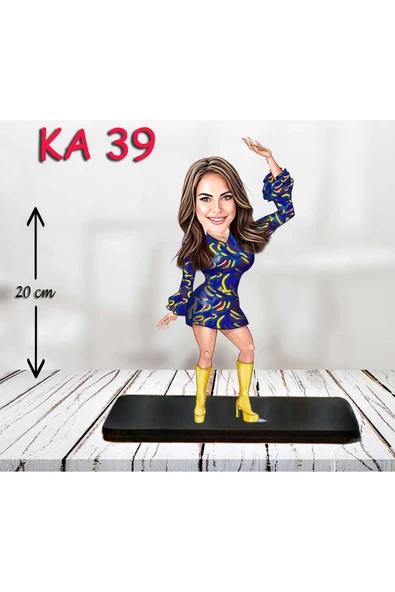 Kişiye Özel Ahşap Biblo - Kadın Karikatür Biblo - Kadın Biblo 12 ürün görseli