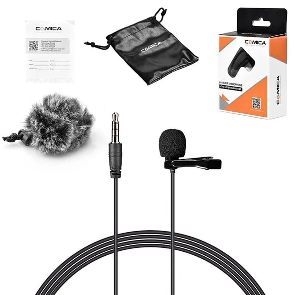 Comica CVM-V01SP Akıllı Telefon İçin Yaka Mikrofonu - Resim 5