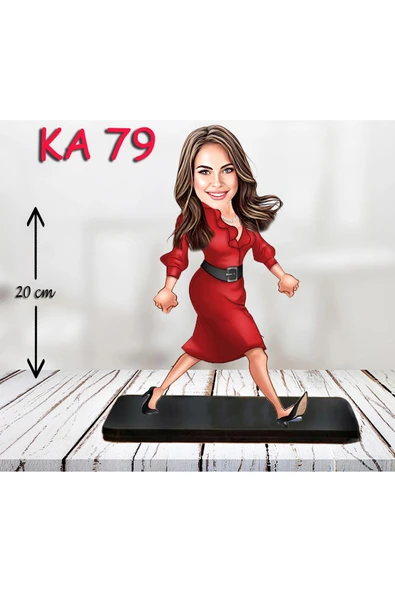 Kişiye Özel Ahşap Biblo - Kadın Karikatür Biblo - Kadın Biblo 20 ürün görseli