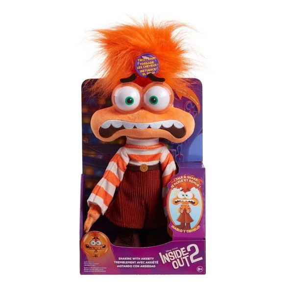 NDN03000 Inside Out 2 - Endişe - Anxiety Sesli ve Hareketli Peluş ürün görseli