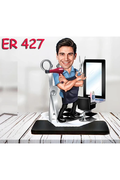 Kişiye Özel Ahşap Biblo - Erkek Meslek Karikatür Biblo 67 ürün görseli