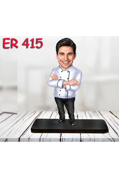 Kişiye Özel Ahşap Biblo - Erkek Meslek Karikatür Biblo 55 ürün görseli