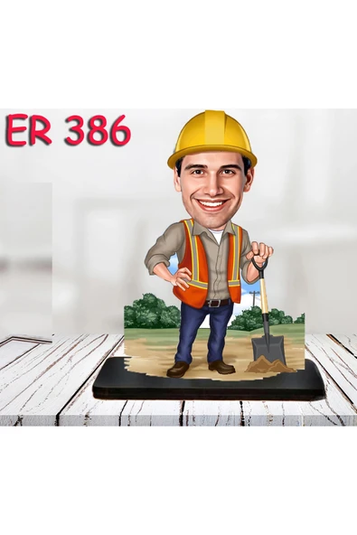 Kişiye Özel Ahşap Biblo - Erkek Meslek Karikatür Biblo 26 ürün görseli