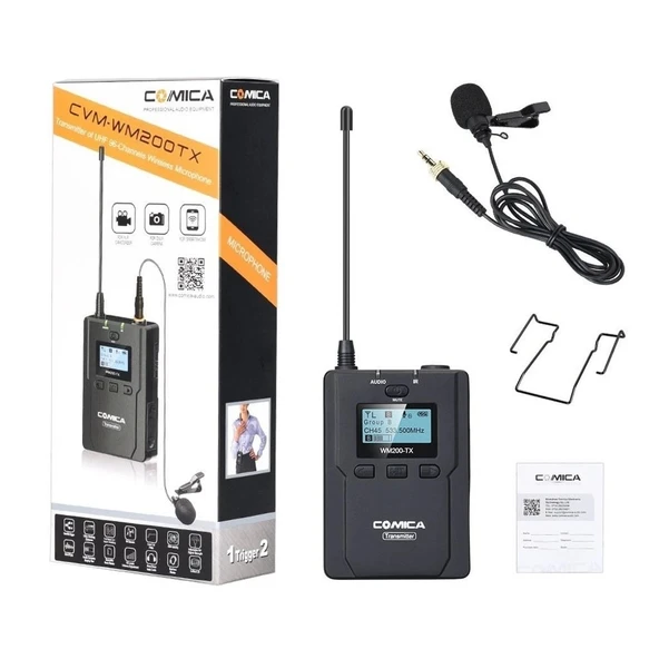 Comica CVM-WM200TX 96 Kanal 120m Yaka Vericisi Mikrofon - Resim 4