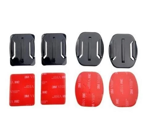 Aksiyon Kamera 2 Düz 2 Oval Yapışkanlı Aparat - Resim 2