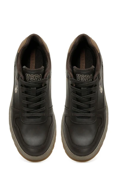 U.S. Polo Assn. BELO 5PR 102031093 Erkek Sneaker Ayakkabı Kahve 40-45 - 4